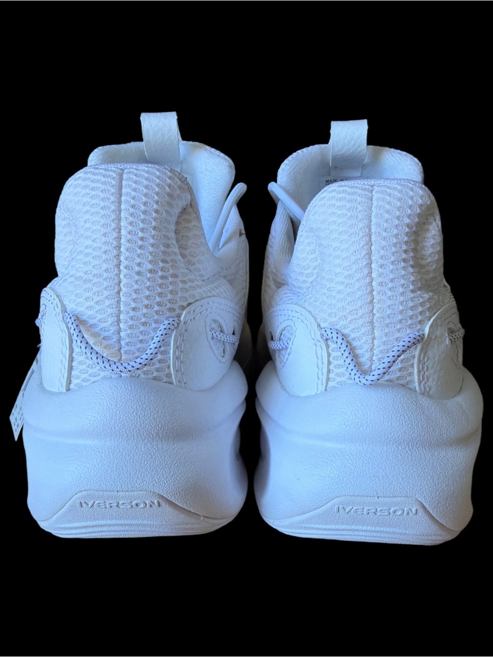 Reebok A.I. SOLUTION Mid White & Yellow Athletic Sneakers *NEW* men’s size 11 🦅 - Picture 7 of 15